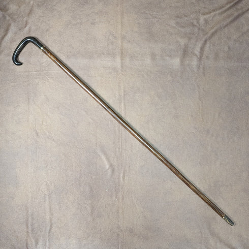 Early 20th Century British Antique Men's Cane Horn Handle 89cm